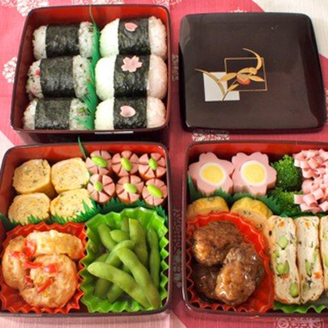 今年最後のお花見弁当