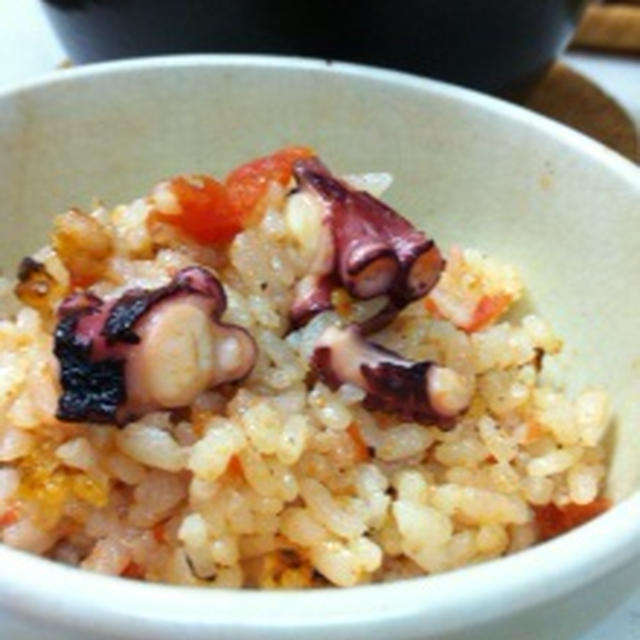 トマトとタコの炊き込みご飯 By Miyaさん レシピブログ 料理ブログのレシピ満載
