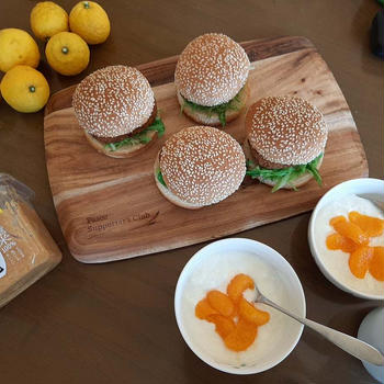 コロッケ作ったら、バーガー味噌パン。