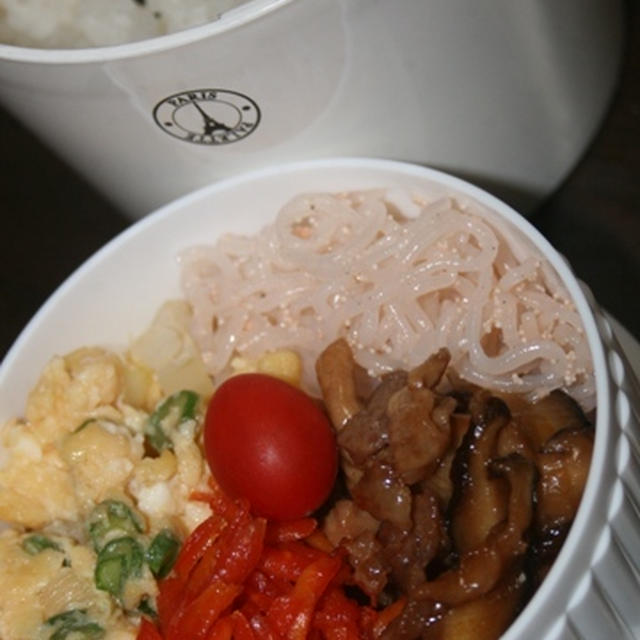12月8日　　豚肉と椎茸の甘辛炒めランチ