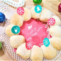 ついつい食べたくなる！クリスマス★ちぎりリースパン