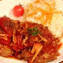 今日は煮込みハンバーグ♥