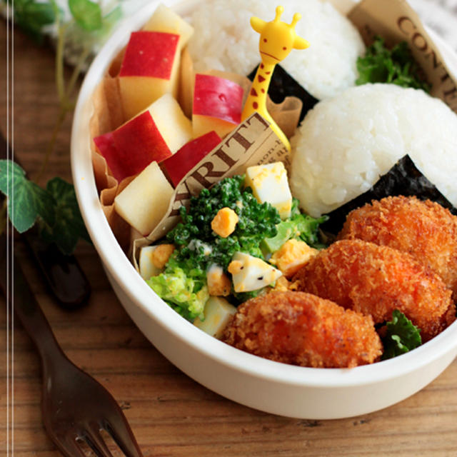 お子様用１５分弁当♪海老フライのお弁当～男の子のお弁当～