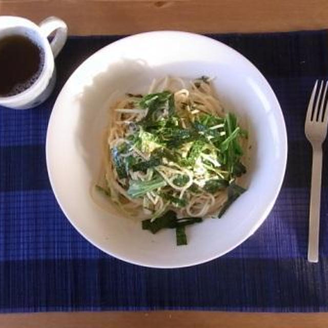 明太子と高菜のパスタ