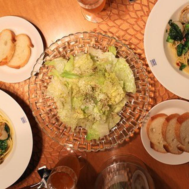 パスタ番長の『ホタテと菜の花のスパゲッテェ』な夜ごはん。