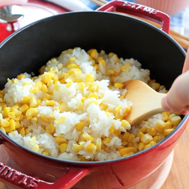 夏の定番☆とうもろこしの炊き込みご飯