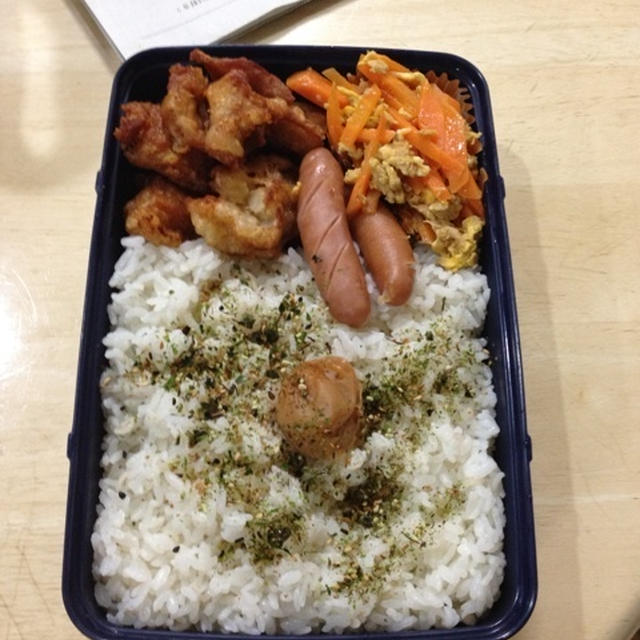 人参シリシリ・鶏の唐揚げ