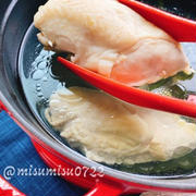 鶏胸肉で茹で鶏(動画レシピ)/鶏胸肉の茹で方/Boiled chicken breast./