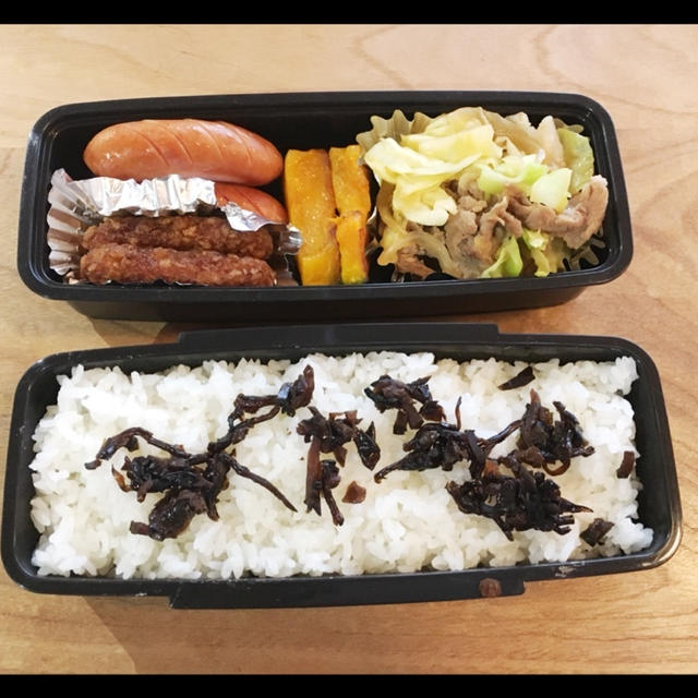 ”お花♡” と 旦那さんお弁当
