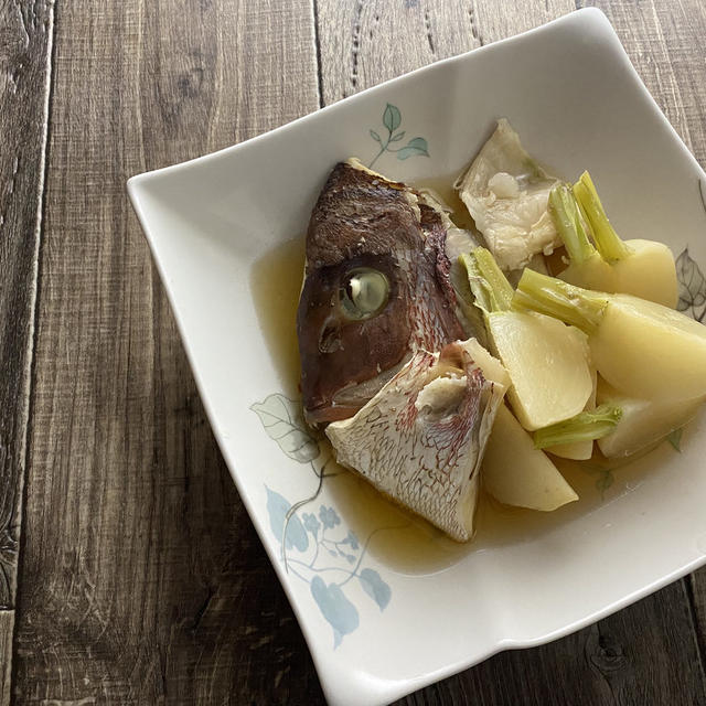 鯛あらとかぶの煮物