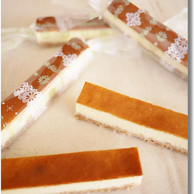 スティックチーズケーキのラッピング By Manis さん レシピブログ 料理ブログのレシピ満載