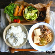 【簡単！！カフェごはん】肉豆腐やらひじきやらの和定食