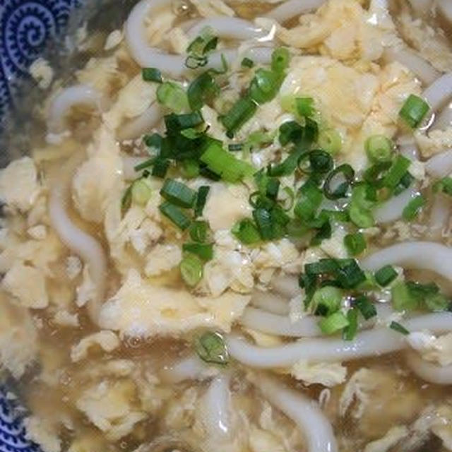 4月10日　　かき玉うどん