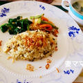 ベジタリアン炒飯＆ホットワイン♪　Vegetarian Fried Rice