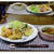 まいたけとエビのフリッター＆ボンゴレごはん　わっさわっさとなってます♪