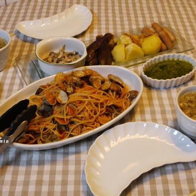 イタリアン？ブッフェで、質素な夜ご飯・・と、美味しい酢