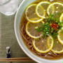 ★切って乗っけるだけ！柑橘レモンのさっぱりお蕎麦
