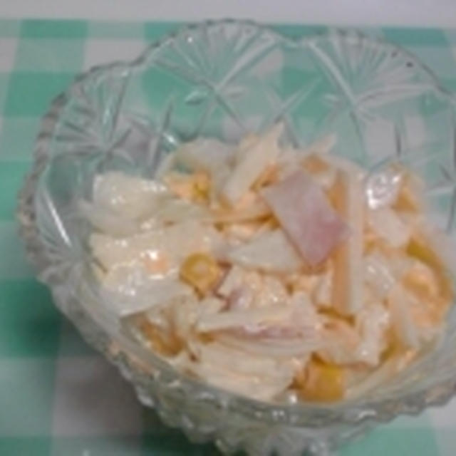白菜と新玉ねぎのコールスロー風サラダ♪