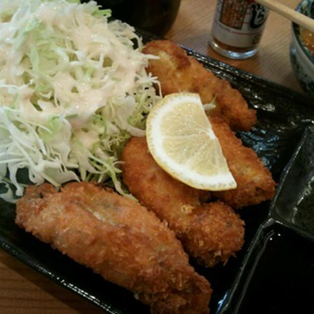 初物「カキフライ」