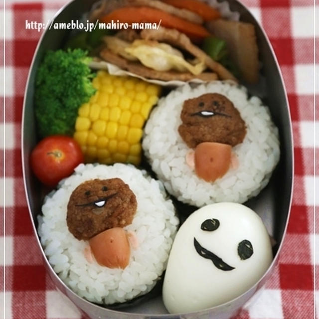 なめこ＆マサル＊キャラ弁