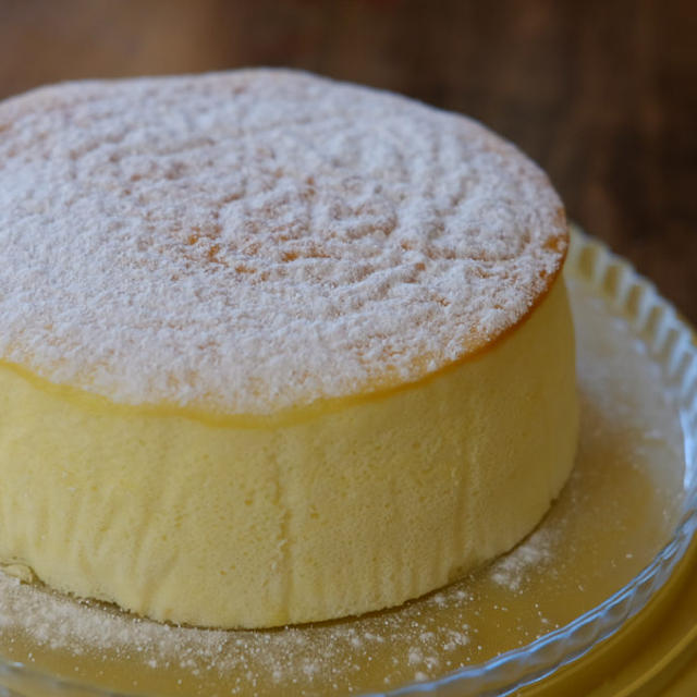 スフレチーズケーキの研究中　💡
