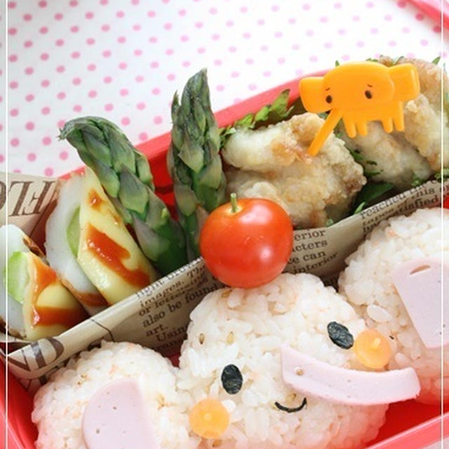 ひとくちおにぎりゾウさん弁当