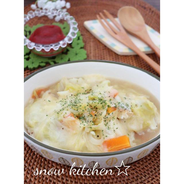 鱈と野菜のコンソメチーズ蒸し☆