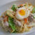 なんちゃってホワイトソースと肉だんごの白菜のクリームパスタ