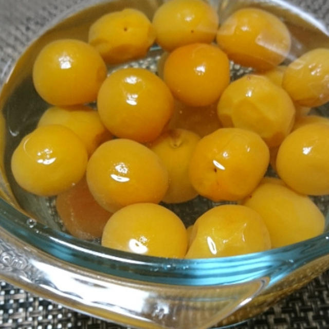 甘い予定の梅煮