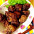 豚小間切れ肉で豚唐揚げ。