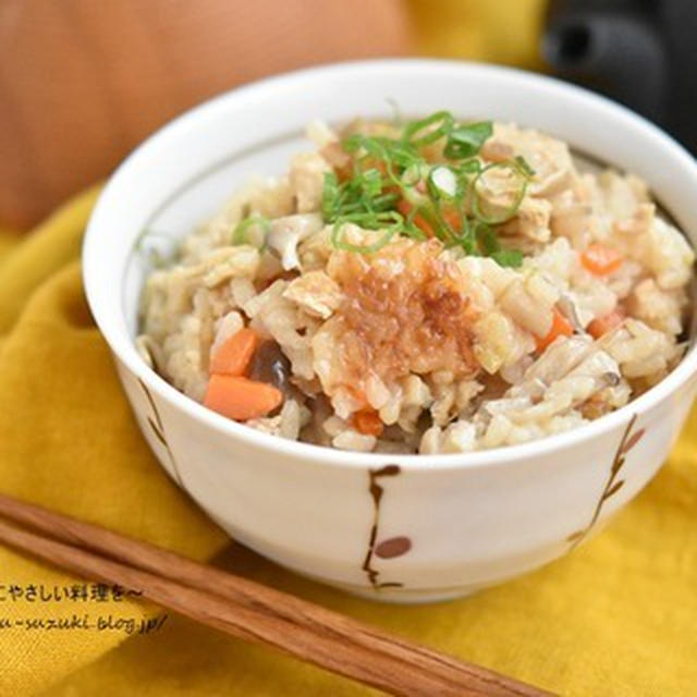 モノとの出会いで、料理はもっと楽しくなる♪【肉ねぎ味噌ときのこの炊き込みご飯】