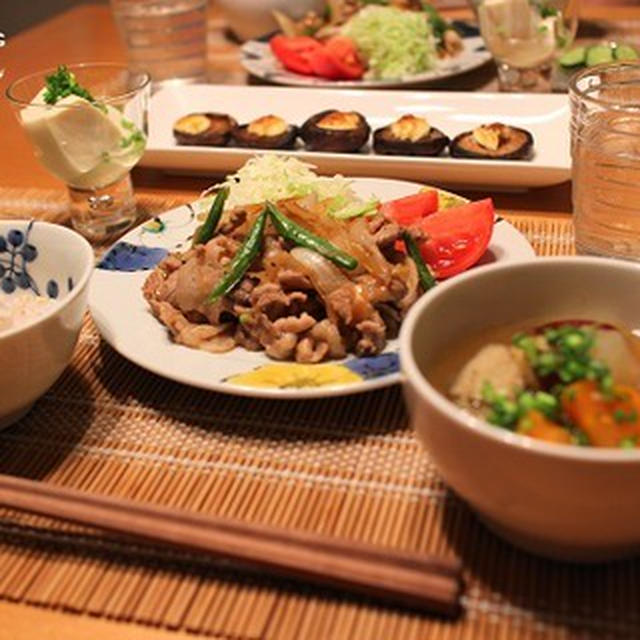 元気になぁれ 豚の生姜焼き の献立 By Ramさん レシピブログ 料理ブログのレシピ満載