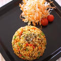 カラフル野菜のスパイシーピラフ