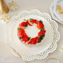 市販の＼材料3つ／重ねるだけ‼︎超簡単♡クリスマスリーススコップケーキ