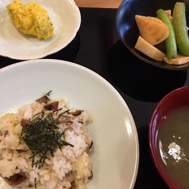 最後の竹の子料理とヤムウンセン