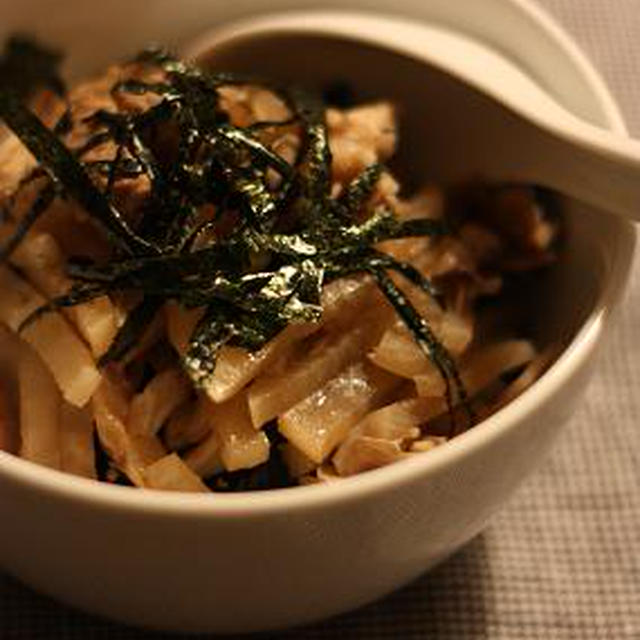 レンジで簡単＊豚肉と大根の海苔丼