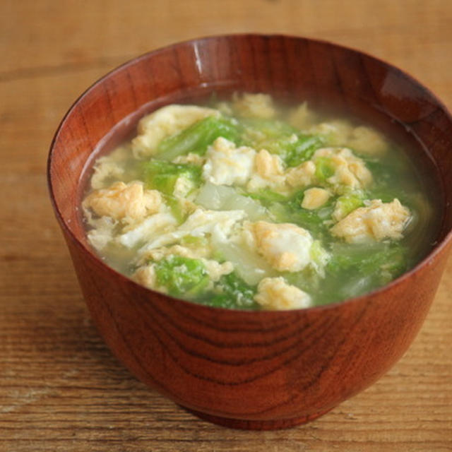 簡単・白菜のかき玉スープ