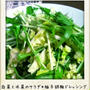 白菜と水菜のサラダ＊柚子胡椒ドレッシング
