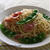 スナップえんどうとベーコンのパスタ