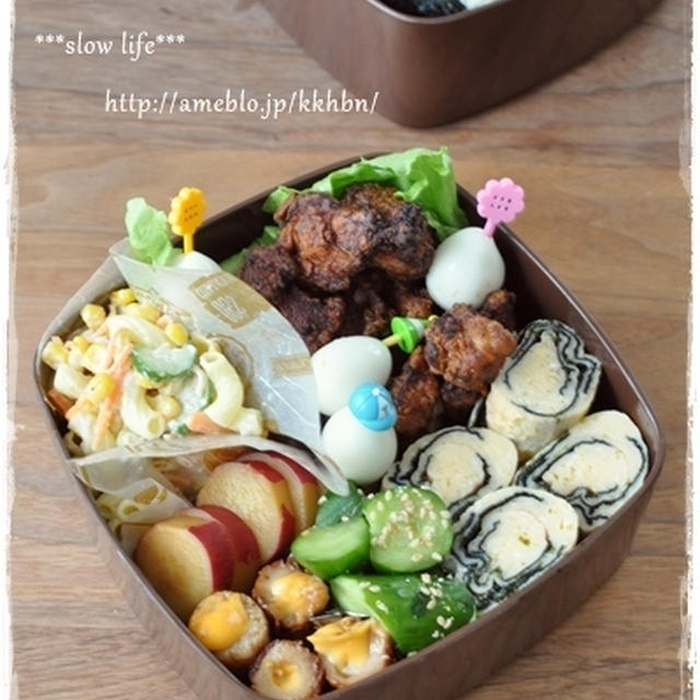 【2015年　幼稚園運動会のお弁当】