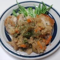 チキンのアップルブランデーソースソテー