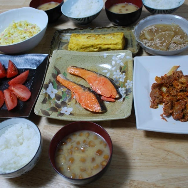 昨夜はコールスローなど簡単晩御飯！