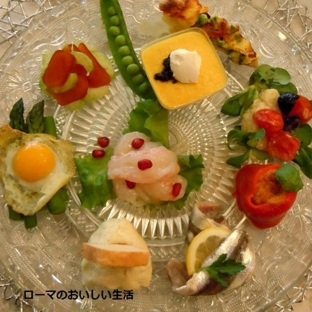ロンドンからお客様♪　今日のアンティパスト・ミスト
