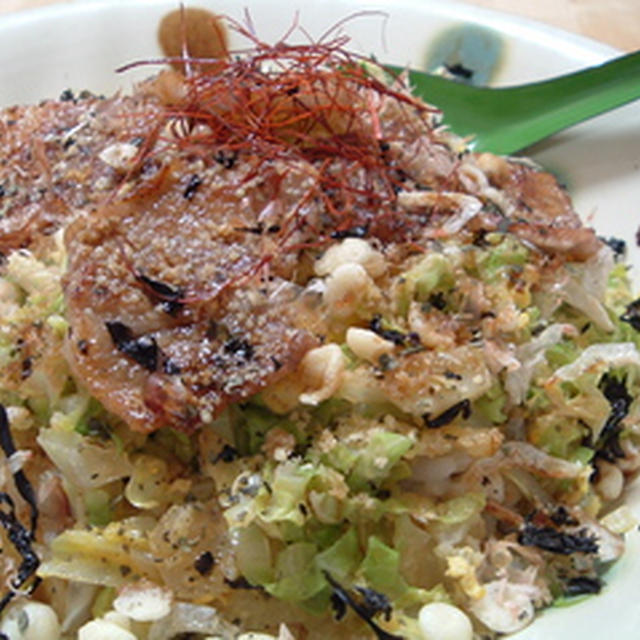 春キャベツのお好み丼
