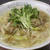 スパゲッティ白湯ラーメン仕立て