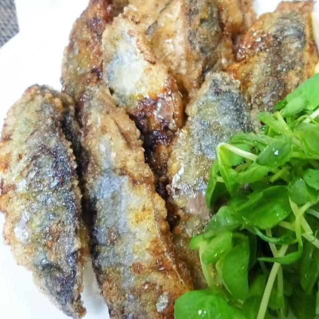 お玉で簡単！サバの竜田揚げ