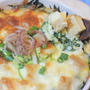 簡単おつまみ☆春菊と絹揚げのチーズ焼き♪