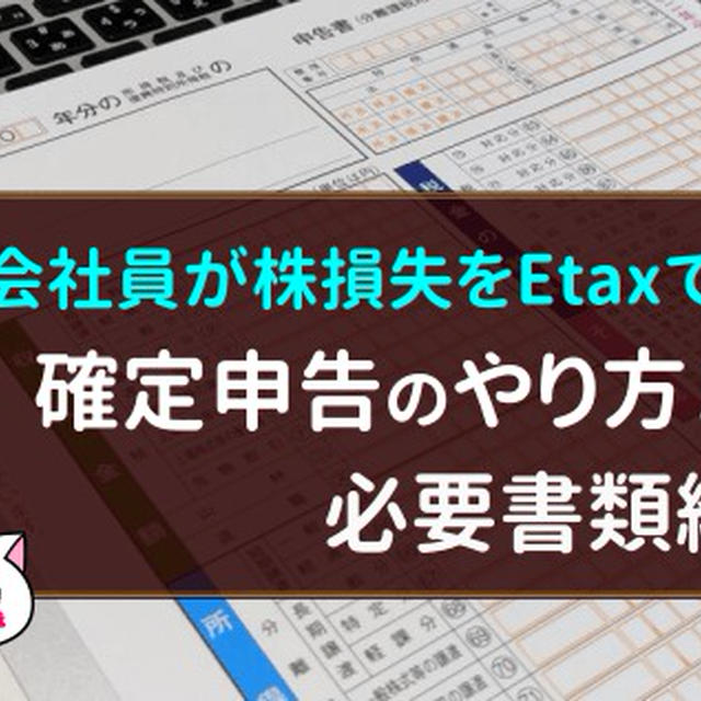 確定申告のやり方(Etax/会社員/株損失/ふるさと納税)【必要書類編】