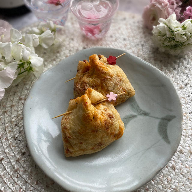 簡単おつまみ！とろ〜り卵とサクサク天かすの納豆キムチ巾着