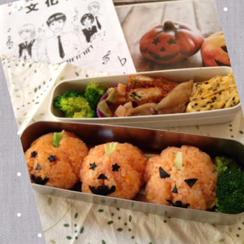 ハロウィンに弁当作るといえば。